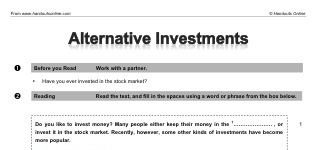Alternative Investments (part 1)