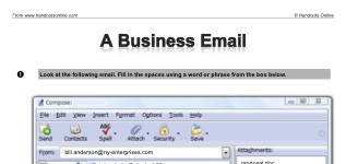 A Business Email (part 1)