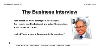 The Business Interview (part 1)