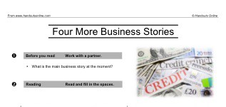 Four More Business Stories (part 1)