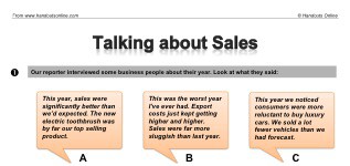 Talking About Sales (part 1)