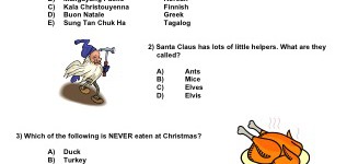 A Christmas Quiz (part 2)