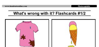 'What's wrong with it?' Flashcards (Small) (part 1)