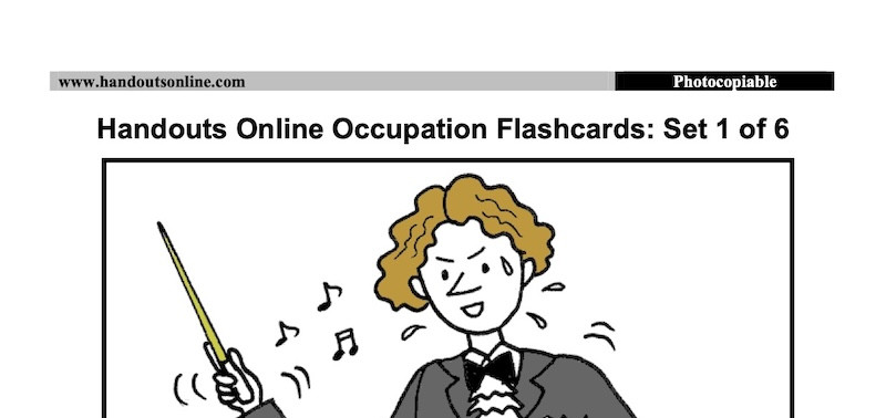 Job / Occupation Flashcards (Large) (part 1)
