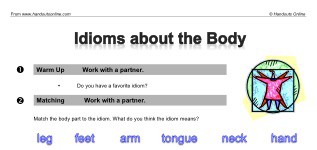 Idioms about the Body (part 1)