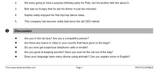 Animal Idioms (part 3)
