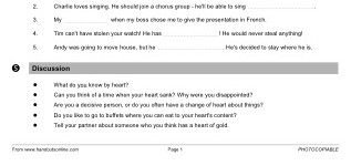 Idioms from the Heart (part 3)