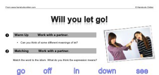 Will you let go! (part 1)