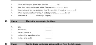 Idioms about Money (part 2)