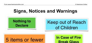 Signs, Notices and Warnings (part 1)