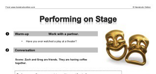 Performing on Stage (part 1)