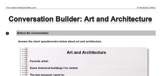 Conversation Builder: Art and Architecture (part 1)