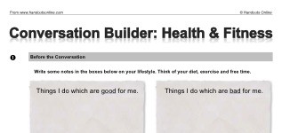 Conversation Builder: Health & Fitness (part 1)