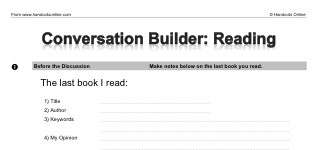 Conversation Builder: Reading (part 1)