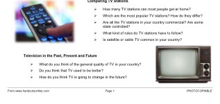 Conversation Builder: Television (part 3)