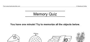 Memory Quiz (part 1)