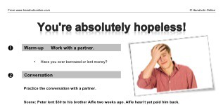 You're absolutely hopeless! (part 1)