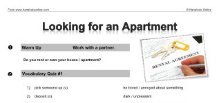 Looking for an Apartment (part 1)