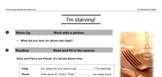 I'm starving! (part 1)