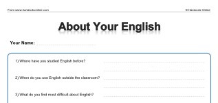 About Your English (part 1)
