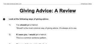 Quick Advice (part 1)
