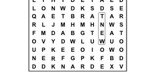 Past Tense Verb Wordsearch (part 2)