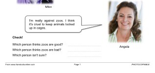 What do you think about zoos? (part 3)