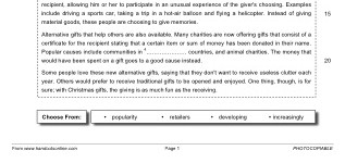 Alternative Gifts (part 3)