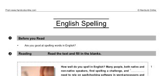English Spelling (part 1)