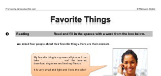Favorite Things (part 1)