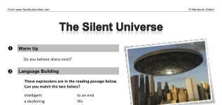 The Silent Universe (part 1)