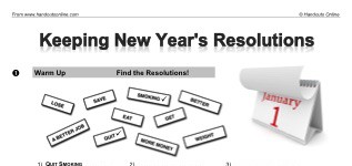 Keeping New Year's Resolutions (part 1)