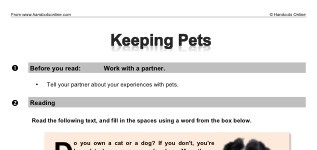 Keeping Pets (part 1)