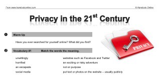 Privacy in the 21st Century (part 1)