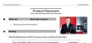 Product Placement (part 1)