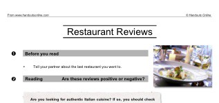 Restaurant Reviews (part 1)