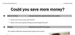Could you save more money? (part 1)
