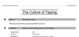 The Culture of Tipping (part 1)