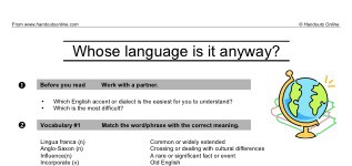 Whose language is it anyway? (part 1)