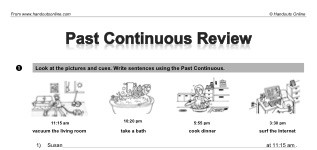 Past Continuous Review (part 1)