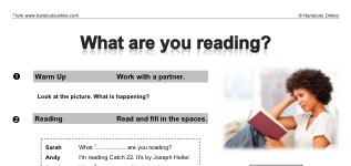 What are you reading? (part 1)