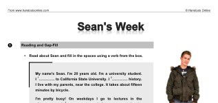 Sean's Week (part 1)