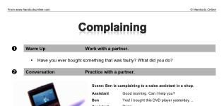 Complaining (part 1)