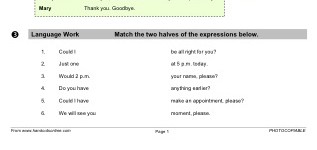 Making a Doctor's Appointment (part 3)