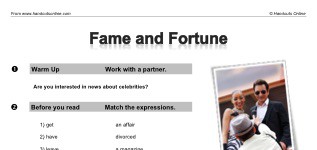 Fame and Fortune (part 1)