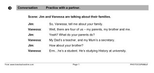 Talking about your Family (part 3)