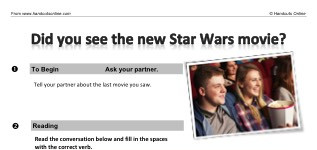 Did you see the new Star Wars movie? (part 1)