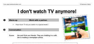 I don't watch TV anymore! (part 1)