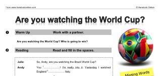 Are you watching the World Cup? (part 1)