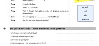 Are you watching the World Cup? (part 2)